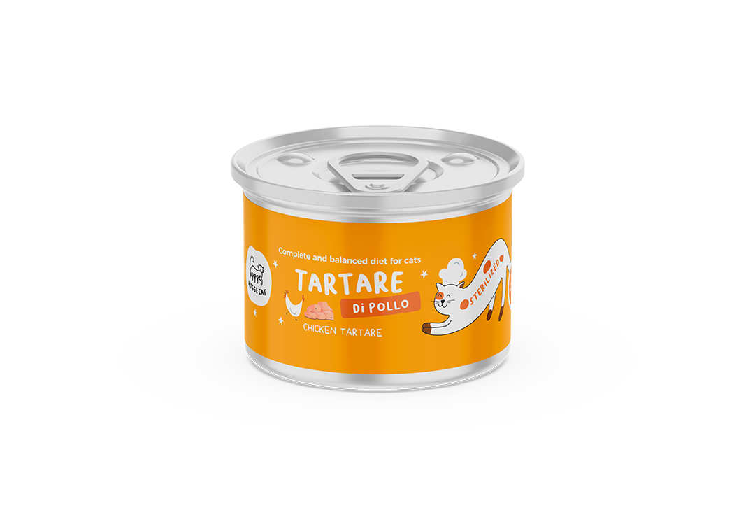 Tartare di Pollo – Alimento completo per gatti sterilizzati