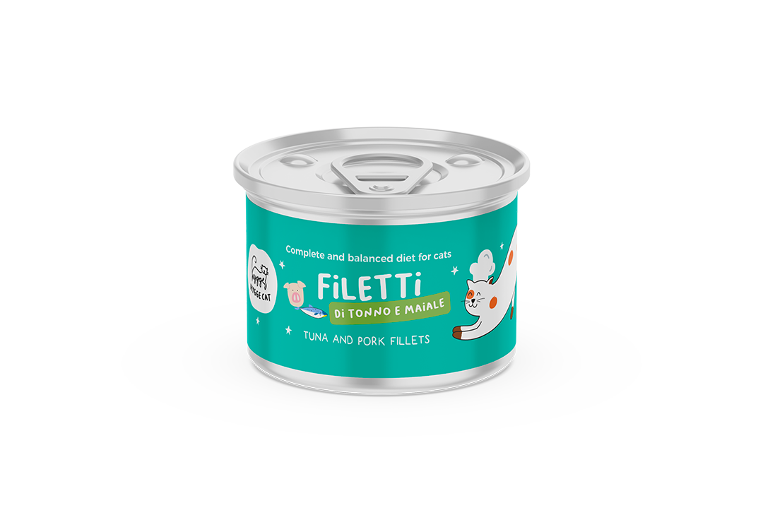 Filetti di Tonno e Maiale – Alimento completo per gatti