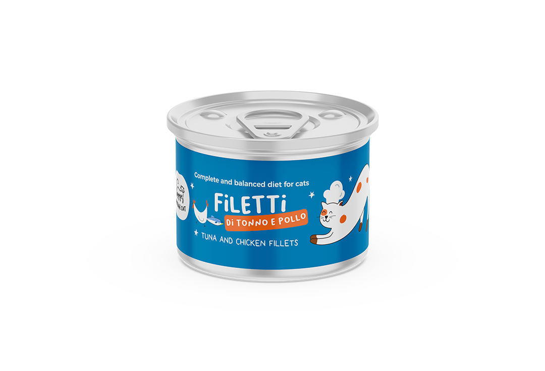 Filetti di Tonno e Pollo – Alimento completo per gatti